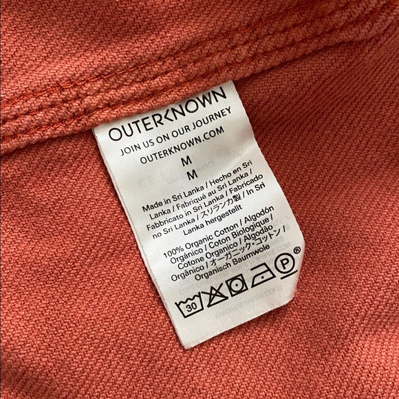 Outerknown Salmon Button Down. Size M. - Picture 6 of 10